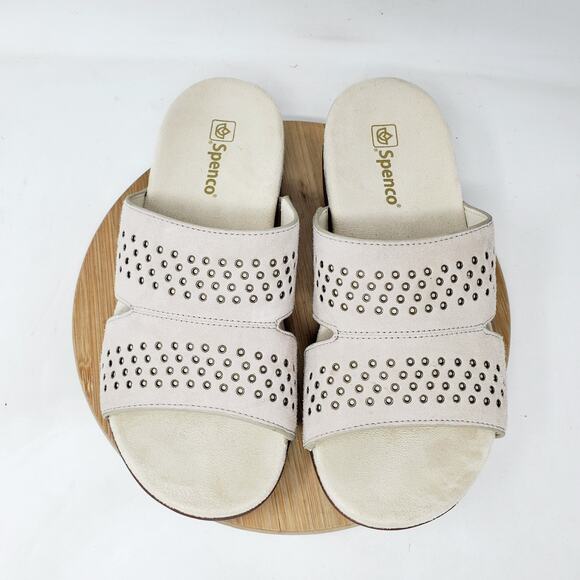 Spenco Sandals Womens 8 Twilight Slide Studded Slip On Comfort Shoes - Picture 1 of 12